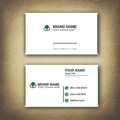 Here is my work. It is a simple business card design. branding design graphic design illustration