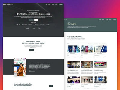 Creative Branding Agency Website Design creative agency homepage design marketing agency nextjs react tailwindcss ui web design web development website design