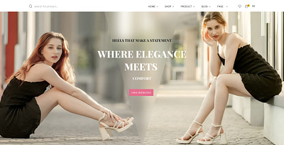Women’s shoes landing page design design graphic design landing page design ui