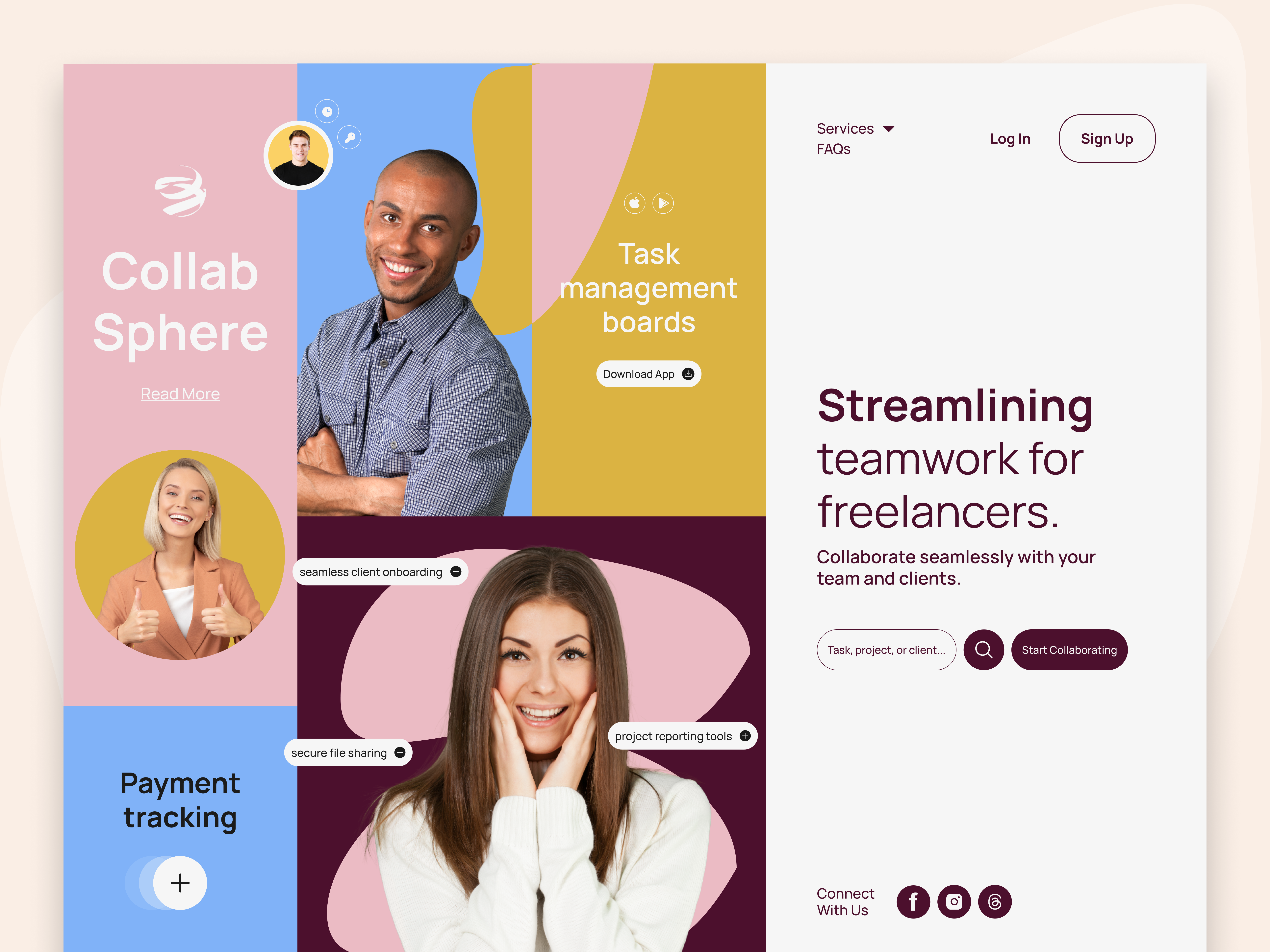 Example of Landing Page Design With Figma