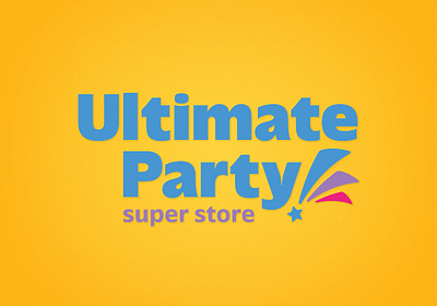 Ultimate Party Super Store adobe bowling green brand branding celebration design graphic design kentucky logo party store vector