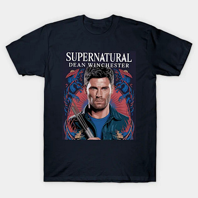 supernatural dean winchester tshirt design graphic design movie tshirt