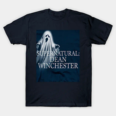 supernatural dean winchester tshirt font sans serif graphic design illustration