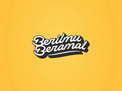 Berilmu Beramal design graphic design hand lettering lettering typography