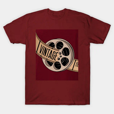 vintage film t-shirt animation branding graphic design