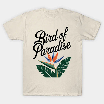 bird of paradise t-shirt illustration tshirt vector