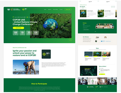 COP28 Landing Page crop ui earth ui event page design event ui green landing page landing ui nature ui nature web design ui ui design ui ux ux page web design