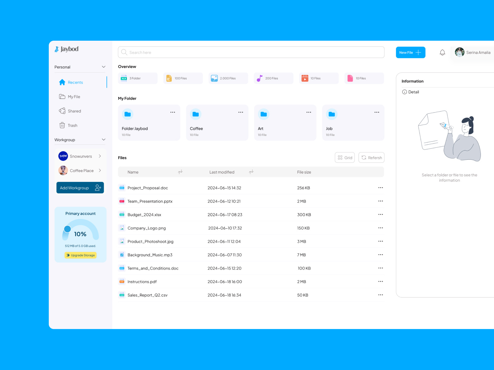 Cloud Storage Service app cloud app cloud storage cloud storage dashboard cloud system dashboard download files dripbox file sharing google drive file upload files folder google drive management platform saas storage uiux web web app
