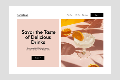 Refreshing UI: Café Landing Page Design