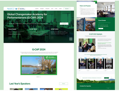 G-CAP Landing Page discussion page event event landing page event ui green green ui landing page ui ui design ui ux ux landing page web design web landing