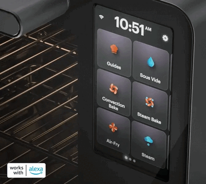 Anova Precision Oven 2.0 appliance consumer cooking design hmi industrial design interactive interface kitchen oven product design ui