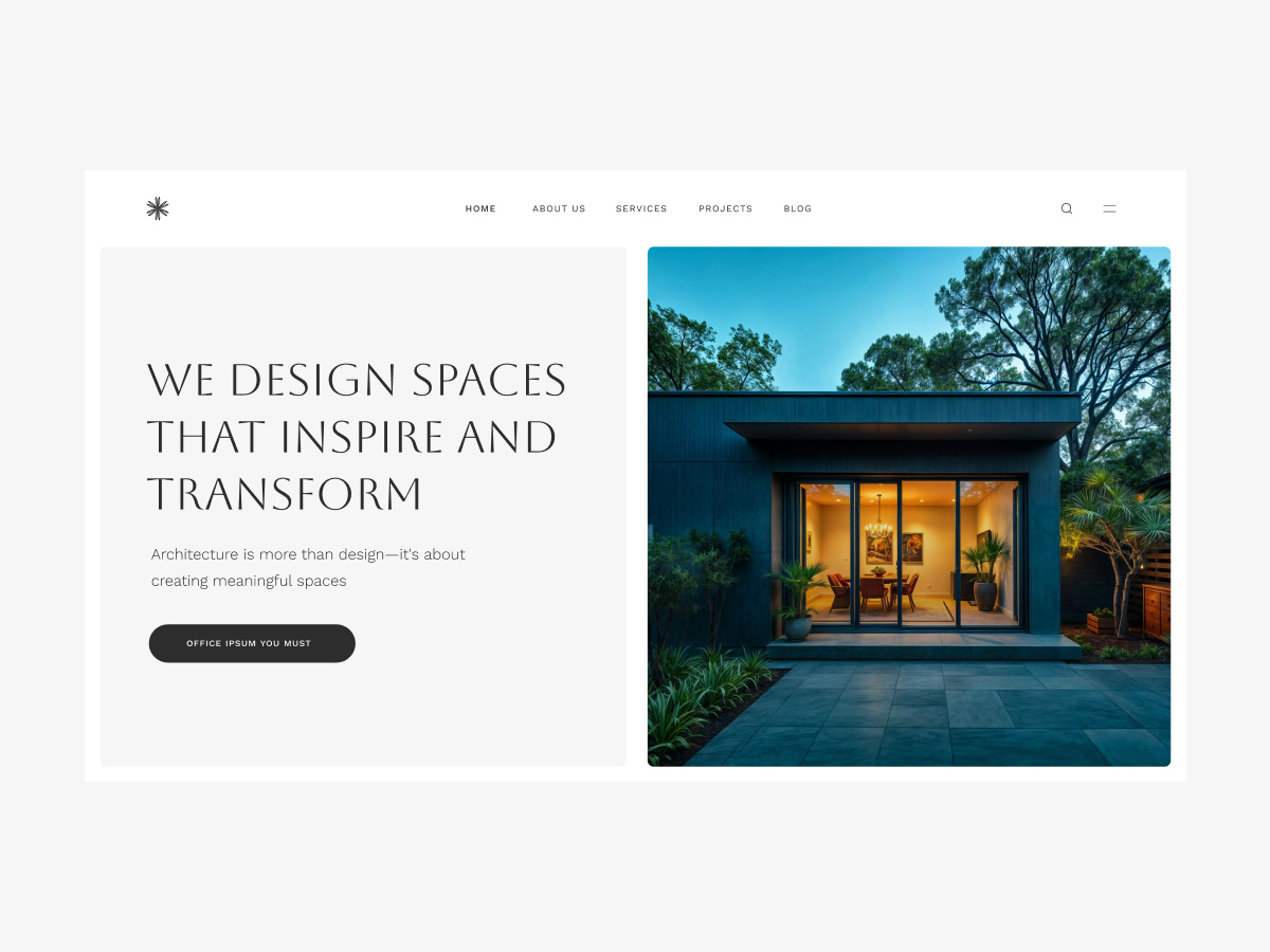 Concept of some sessions building concept design hero product design residential section sections template ui