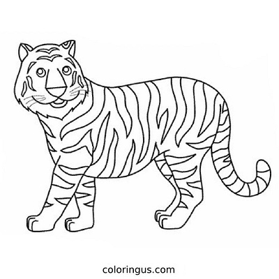 40 Tiger Coloring Pages (Free PDF Printables)