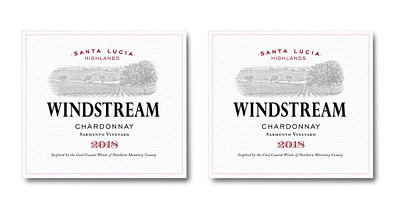 Windstream Winery Label Illustrated by Steven Noble artwork branding design engraving etching illustration ink landscape line art scratchboard steven noble wine wine label