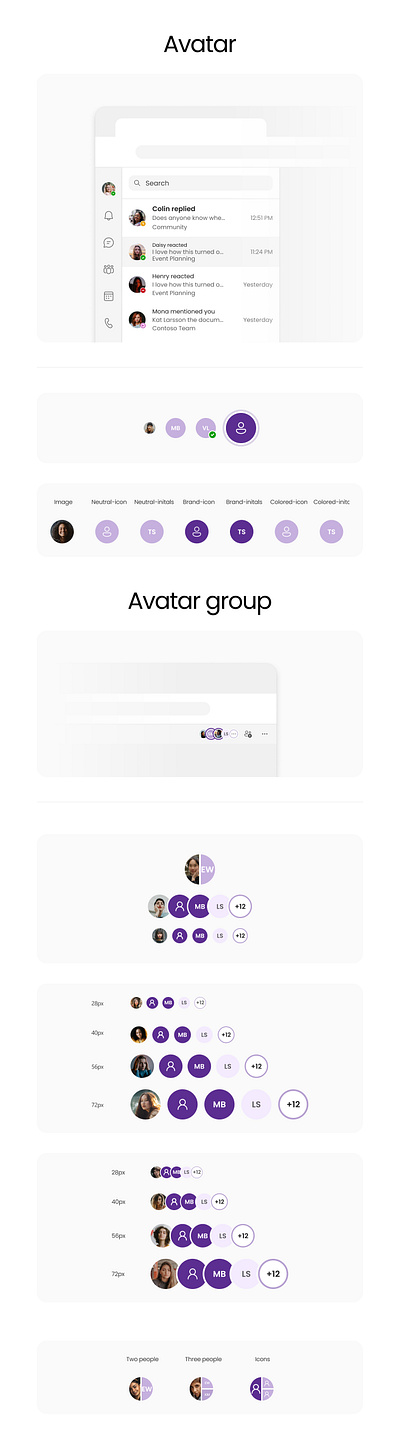 Avatar Components for a Design System