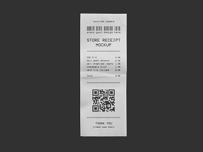 Store Receipt advertising amount atm bill cash receipt free freebie invoice logo mockup mockups money paper pay payment price receipt store bill store receipt transaction