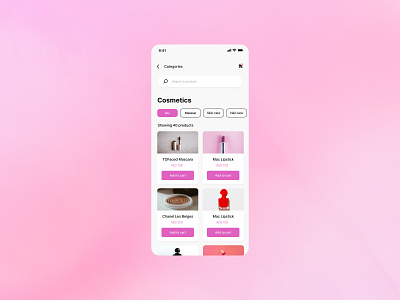 A category cards screen app design figma graphic design ui ux