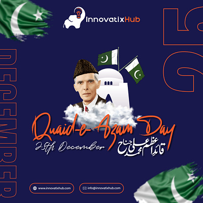 Quaid e Azam 3d advertisingagency animation branding design graphic design illustration innovatixhub logo logodesign minimalist logo motion graphics ui vector