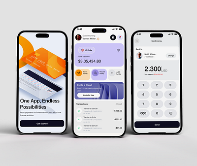 Fintech Mobile UI Design banking banking app design digital banking ebanking finance finance app fintech fintech app interface mobileapp money management online banking payment product design transaction ui ui design uiux ux