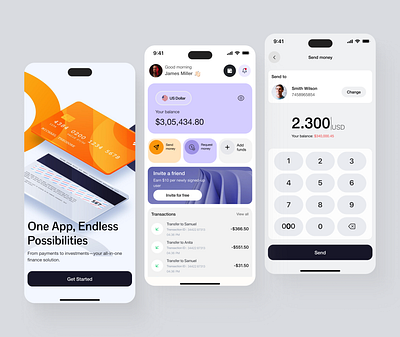 Fintech Mobile UI Design banking banking app design digital banking ebanking finance finance app fintech fintech app interface mobileapp money management online banking payment product design transaction ui ui design uiux ux