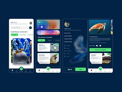 Aquarium App Concept 3d ai animation app design branding graphic design logo motion graphics ui web design