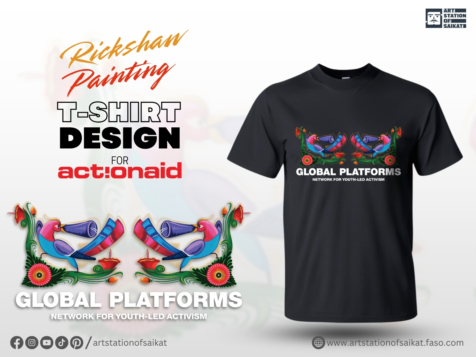 Example of Customize Rickshaw Paintings