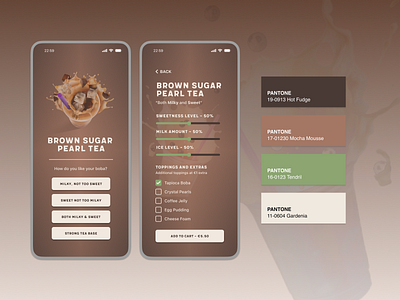 Pantone: Color of the Year 2025 - Mocha Mousse boba color of the year mobile design mocha mousse pantone ui ux