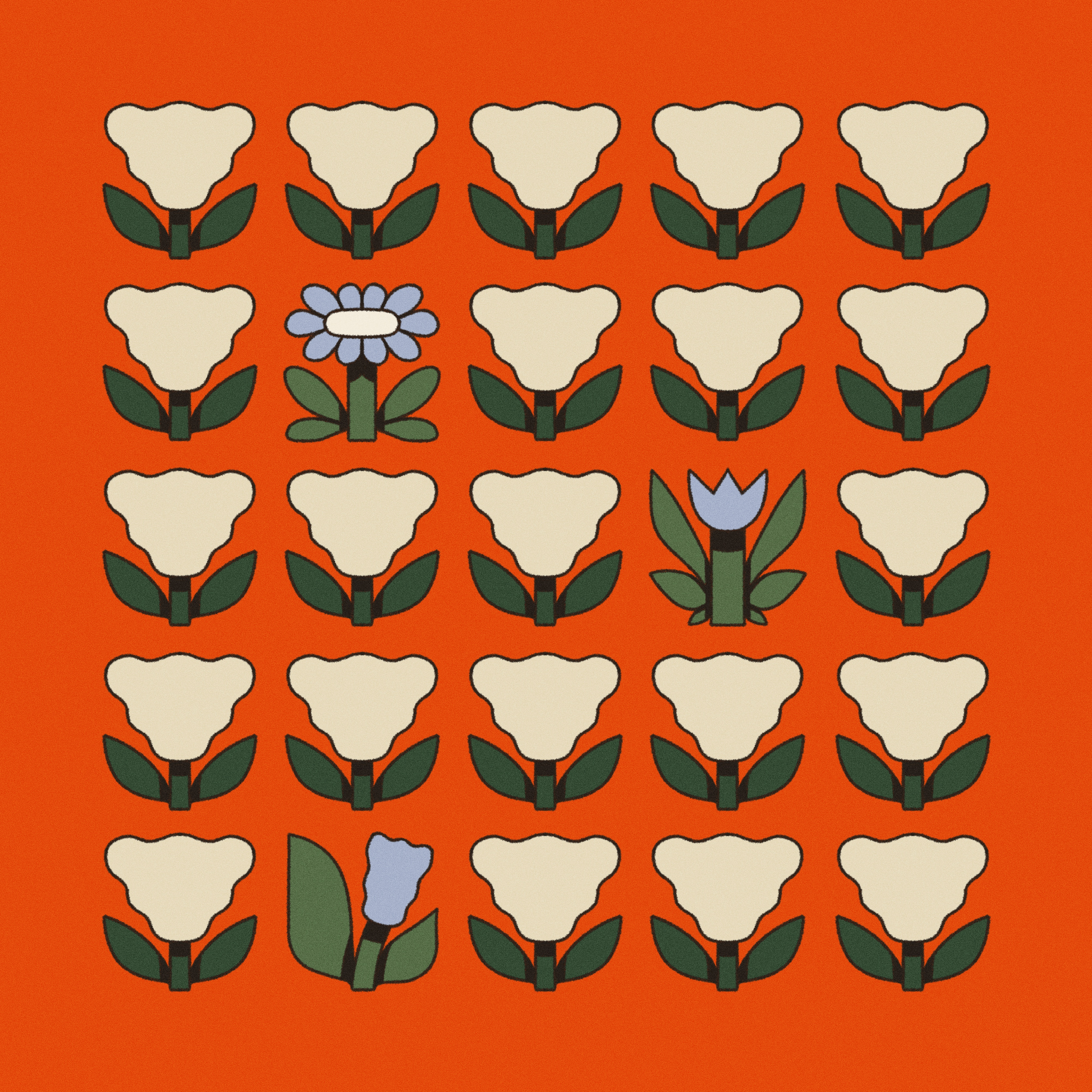 It is okay to be different. botanical digital illustration floral flower flower drawing flower illustration graphic design illustration visual design