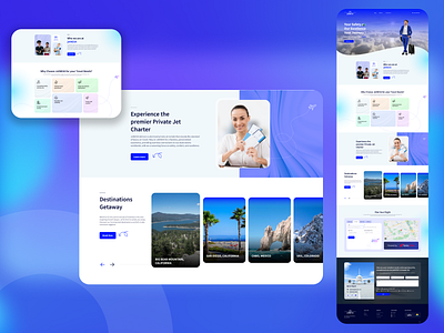 Travel Agency Template design... jetnexa clean design design modern te tempalte travel agency ui ux website