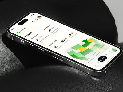 CareSync Mobile App - Patients app clean country design doctor gradient healthcare hospitals maps minimal mobile patients responsive saas services staff statistics table ui ux