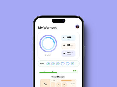 Daily UI 41 - Workout/Exercise dailyui design figma product design ui ux