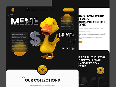 Meme Coin Landing Page Design meme meme coin meme coin landingpage meme token meme website