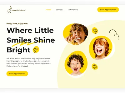 Pediatric Dentist Website And Branding Design By Brandsquare pediatric dental logo