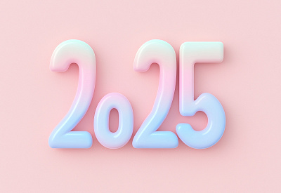 3D 2025 Number Design on Soft Pastel Pink Background 2025 3d art 2025 art 2025 graphic design 3d 3d 2025 design 3d design 3d numbers 3d pastel numbers 3d year design creative 2025 typography design funny 2025 gerdoo graphic design illustration minimal art pastel background pastel pink art pink wallpaper year 2025 illustration