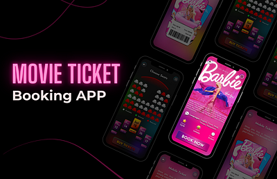 Movie Ticket Booking App amazon prime app barbie booking design inspiration figma hotstar mobileapp movie movie app netflix ticket booking ticketapp tickets trending ui design uiux