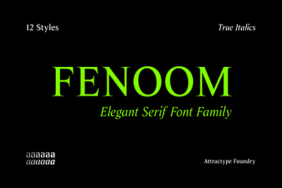 Fenoom Elegant Serif Font bold font elegant font font design fonts formal font italic font logo font luxury font news font serif font typography ui variable font