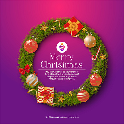 Merry Christmas Post Design app branding company branding design graphic design logo merry christmas ui ux