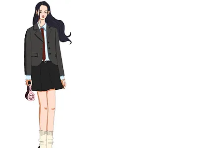Aesthetic girl finished! characterdesign illustration