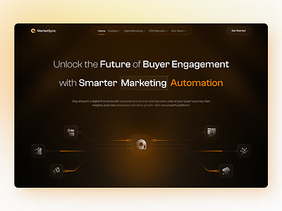 MarketSync - Web Design for Marketing Automation automationtools creativeui crmintegration digitalmarketing futuristicux innovativesolutions marketingautomation moderndesign uiuxdesign websitedesign