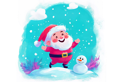 Happy Christmas Illustration abrang cartoon character christmas illustrations cute santa design design character drawing funny cartoons funny christmas drawing graphic design happy christmas cartoon happy santa illustration illustration merry christmas cartoon santa claus santa illustration watercolor drawing watercolor style watercoloring watercolot