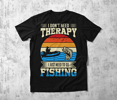 Fishing T-Shirt Design bulk t shirt clothing custom t shirt fishing fishing t shirt graphic design graphic t shirt illustration marchandies retro retro vintage t shirt shirt t shirt t shirt design therapy trendy unique t shirt vintage