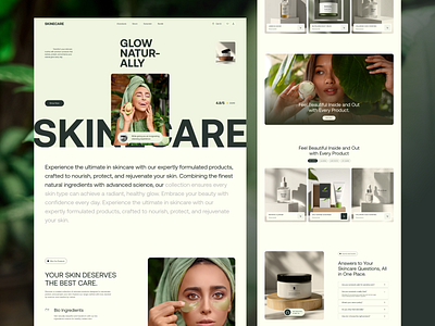 🌿 Skincare - E-commerce Website Design 🌿 ecommerce web ecommerce website product website design shopify template skincare website design ui ui design uiux design user interface design website design zeyox studio