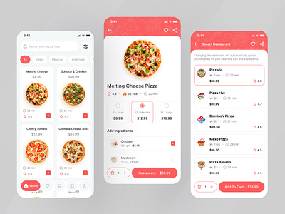 Pizza Delivery App b2b clean crm delisas food app food delivery food delivery app grocery delivery mobile app modern online ordering app online purchase pizza delivery app saas sas ui uiux ux