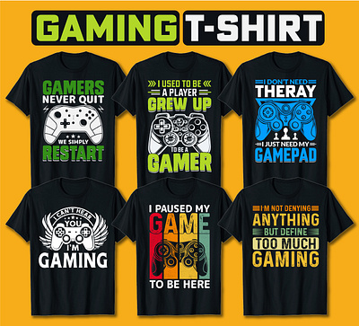 Gaming T-Shirt Design clothing custom t shirt design fashion gaming gaming pad gaming t shirt gaming t shirt design graphic design graphic t shirt illustration merchandies print on demand retro vintage shirt t shirt t shirt design vintage t shirt