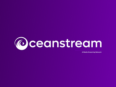 Oceanstream | Media Streaming Service Brand Identity brand identity branding logo mockups ott platform streaming platform ui ux design