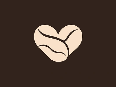 coffee beans love logo icon best coffee logo brand identity branding business logo cafe coffe bean coffee coffee shop coffee shop branding coffee shop logo coffeehouse company identity espresso freelance icon logo logo design minimal popular coffee logo startup