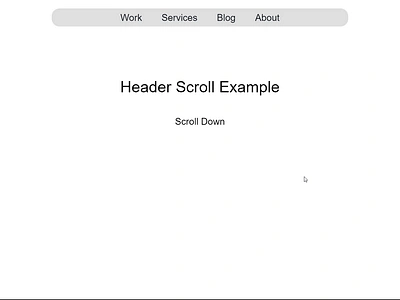 Header with On-Scroll Interaction creative css header html interaction js nextjs react ui ux webdesign webdevelopment website