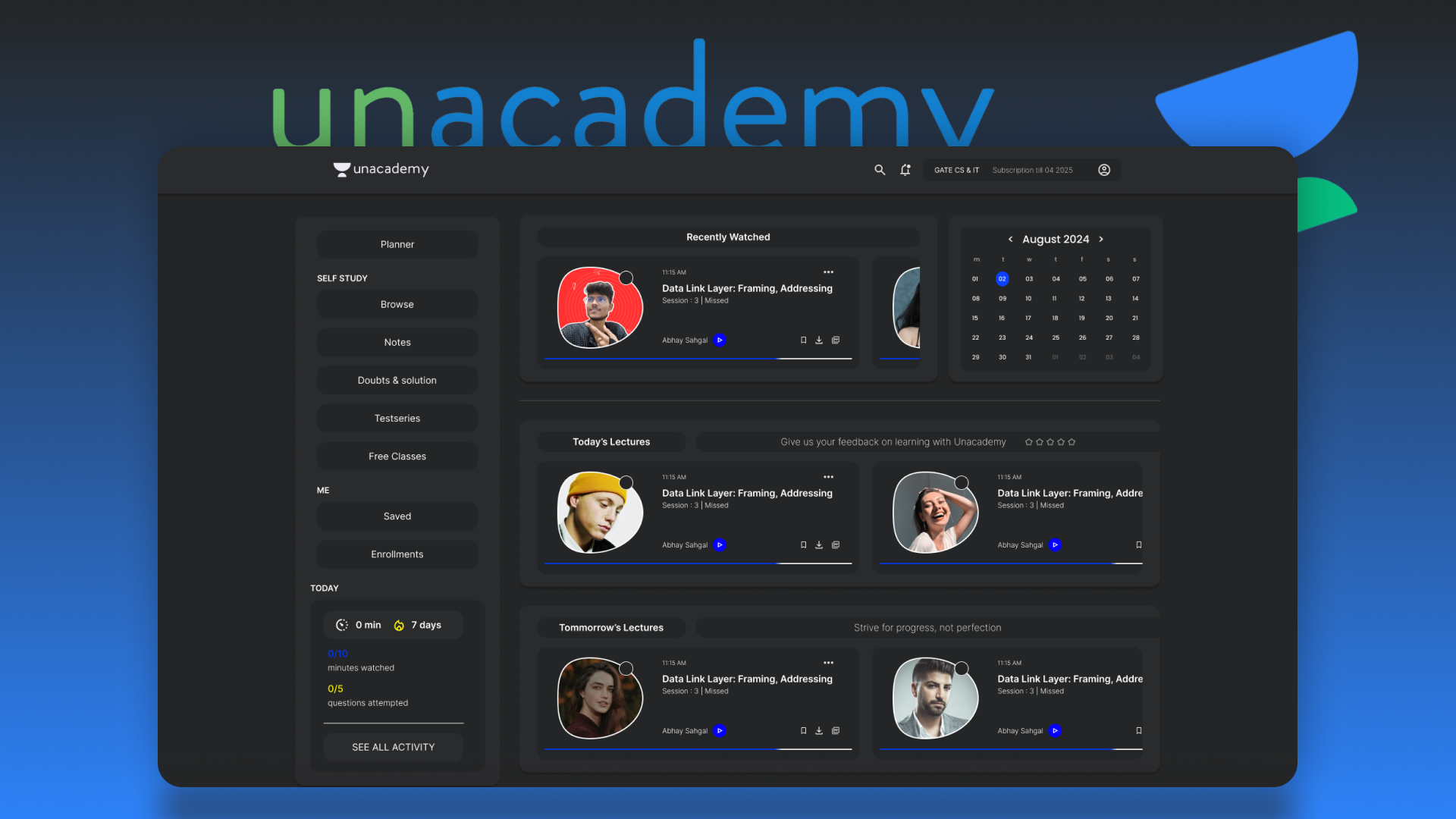 Unacademy Website Redesign branding dailyui design graphic design illustration landingpage logo redesign ui we web webdesign website