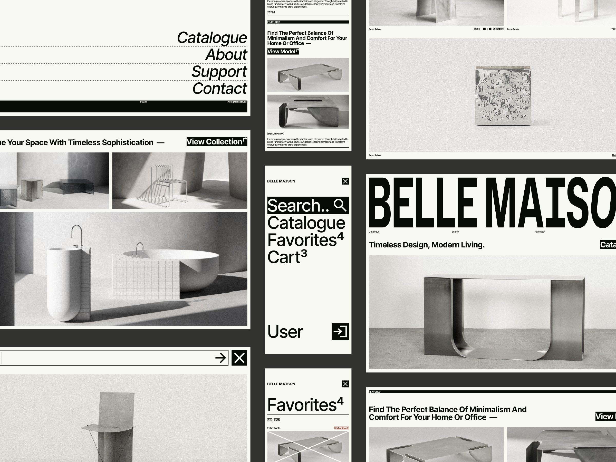 Example of Modern & Minimal Design For Web & Mobile