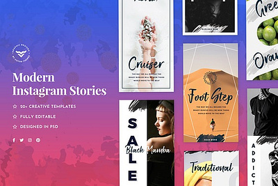 Instagram Stories Template banner banners blog business facebook instagram instagram stories template instagram template magazine media online post shopping social stories story template templates